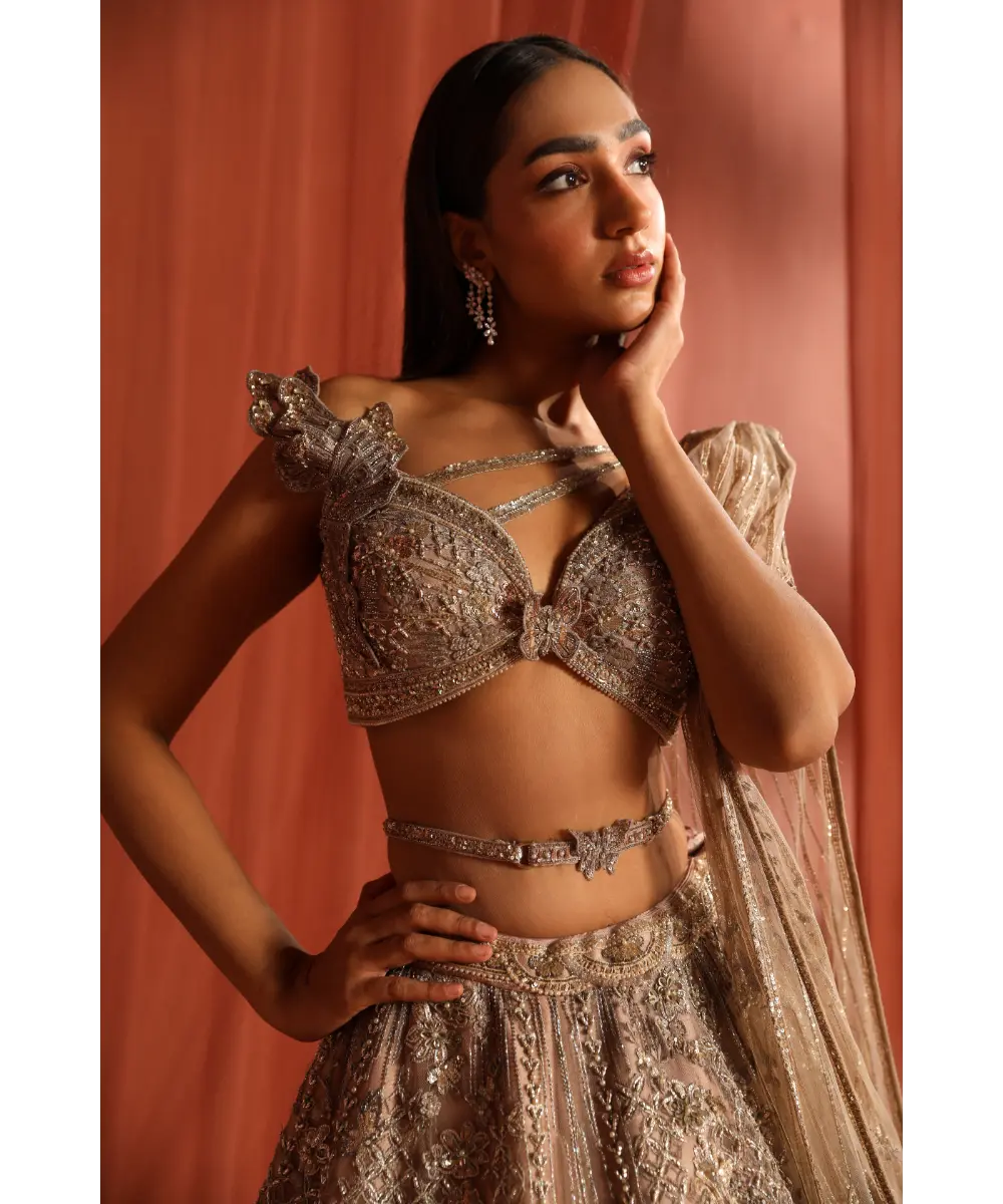 ADAARA COUTURE-  Flair Bloom Lehenga